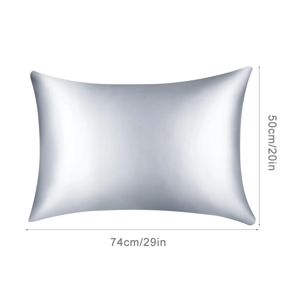 Квадратный искусственный шелк атлас Шармез Классический чехол для подушки мягкий тутовидный обычный чехол для подушки чистый эмуляция одного стула чехол для сиденья