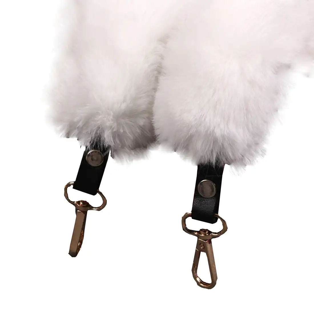 faux fur bag strap