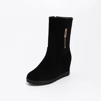 

Female boots in the winter of 2018 increased within the new fashion high heels boots in the 33-43 size code 181110