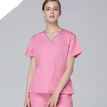 Комплекты медицинской униформы медсестры для мужчин и женщин с коротким рукавом Униформа зубного Врача Стоматологическая униформа для доктора лабораторная Одежда наборы Розничная униформа медсестры