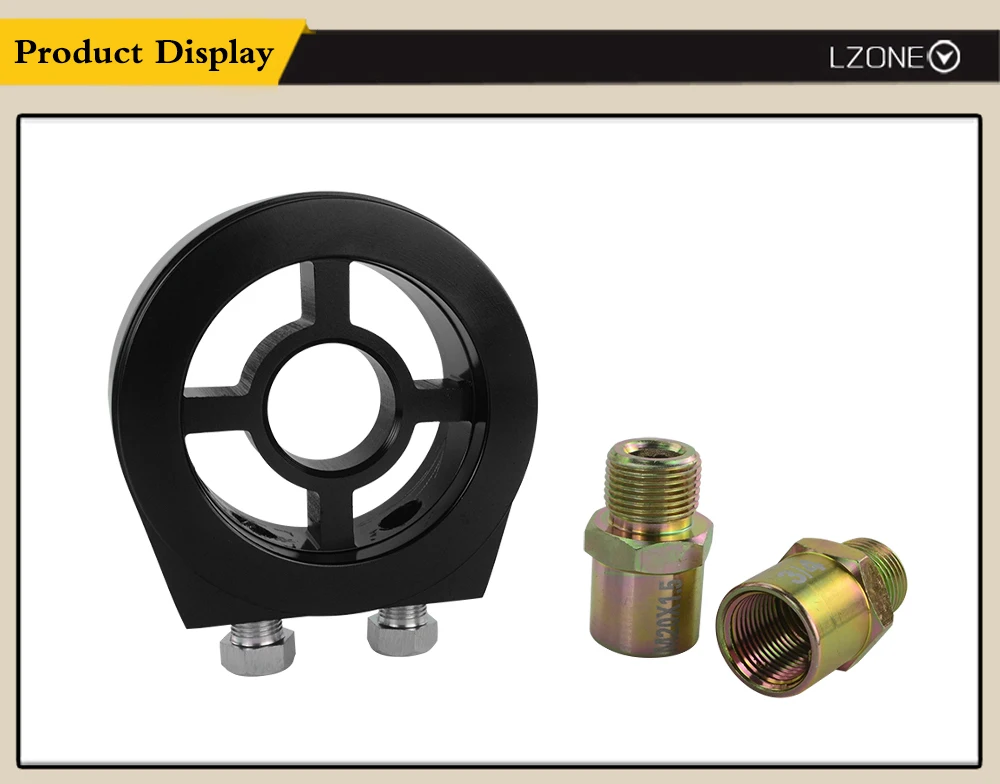 M20X1.5 3/4-16 1/8 NPT алюминиевый гоночный масляный манометр Масляный фильтр Сэндвич-адаптер JR6722