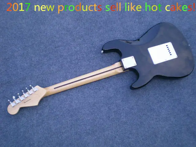 

Factory store black Eric Clapton signature maple fretboard 6 string Chrome Hardware Electric Guitar Guitarra free shipping