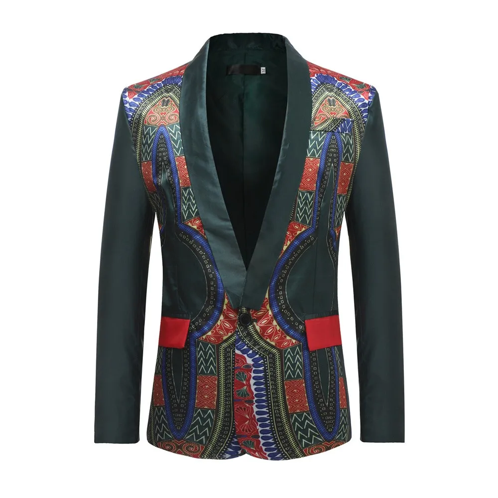 men coat New African Men's Fashion Dashiki Cardigan Jacket