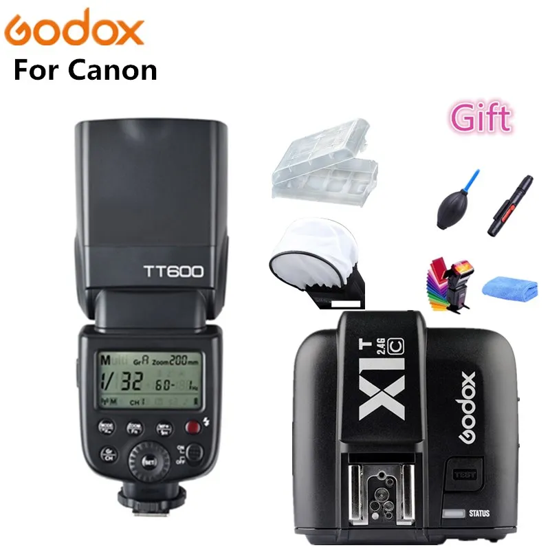 

Godox TT600 2.4G Wireless Camera Flash Speedlite + X1T-C/N/F/S/O Transmitter Wireless Trigger for Canon Nikon Fujifilm Olympus