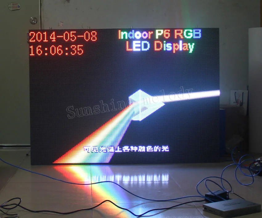 P6 SMD Крытый полноцветный светодиодный модуль дисплея, SMD 3в1 RGB P6* светодиодный дисплей видео модуль, постоянное Вождение 1/8 сканирования, 192*96 мм