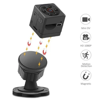 

2019 New 1080P HD Mini Camera Mini Sports Camcorder 140 Degree Wide-angle Infrared Night Vision Camera DV Camera secret camera