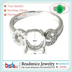 Beadsnice ID27345 элегантный навсегда новый дизайн кольцо Маунт Semi Настройки diy серебро кольцо настройки для обручальное кольцо