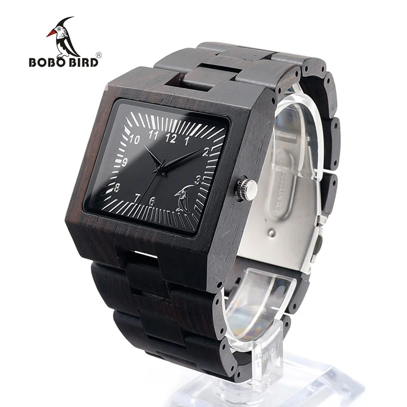 BOBO BIRD L23 Black Sandal Wood Men Watch Analog Quartz Movement Lightweight Vintage Wooden Watch With Gift Box BOBO BIRD L23 Black Sandal Wood Men Watch Analog Quartz Movement Lightweight Vintage Wooden Watch With Gift Box