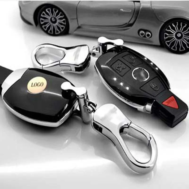 Выкидной ключ ключа автомобиля чехол для Mercedes B R G Class GLK GLA w204 W251 W463 W176 аксессуары ключ основа с брелок - Название цвета: black B