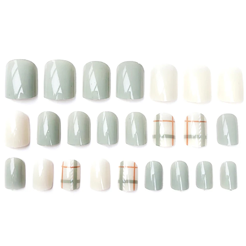 

24pcs Full Cover Matte False Nail Tips Sharp Pointed Soft Fake Stiletto Nails Pure False Nails With 2g Glue