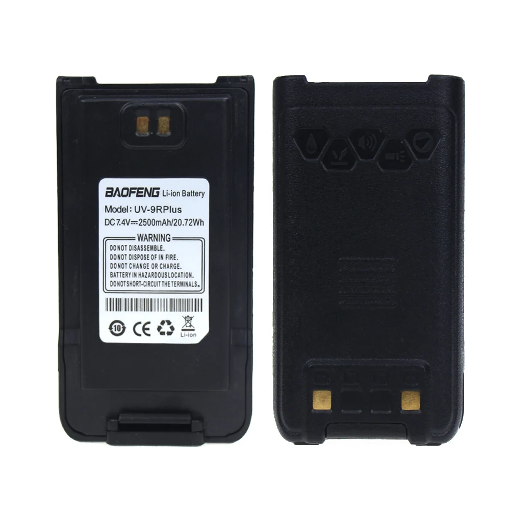 Водонепроницаемый Baofeng UV-9R Plus Walkie Talkie Аккумулятор 7,4 V 2500mAh литий-ионный аккумулятор для Baofeng UV-9R Plus