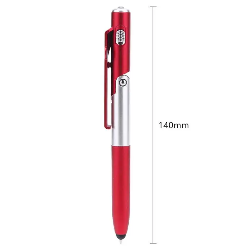 4 в 1 шариковая ручка складной светодиодный держатель подставка для мобильного телефона сенсорная ручка для школы офиса канцелярские принадлежности