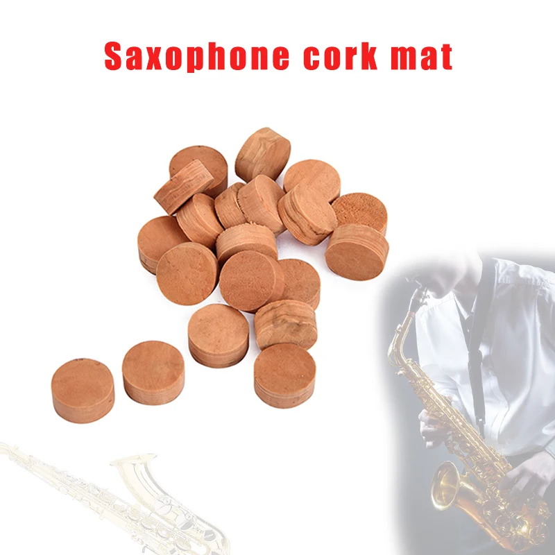 Hot 20 Pcs Water Key Spit Value Cork Pads Trumpet Cornet Brass Instrument Parts Repair Accessories MCK99 - Цвет: Многоцветный