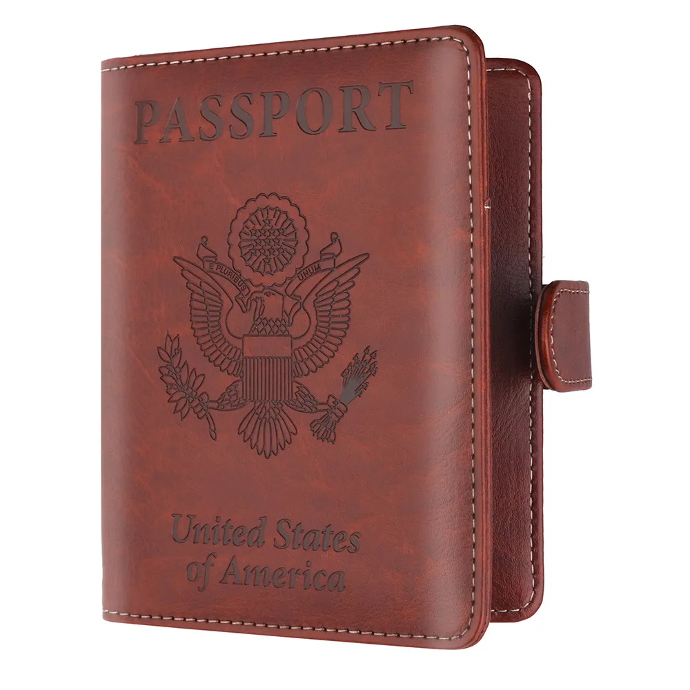 

2018 New Color Passport Cover Passport Wallet Credit Card Holder Hasp Antimagnetic Certificate Card Bag Passport Package