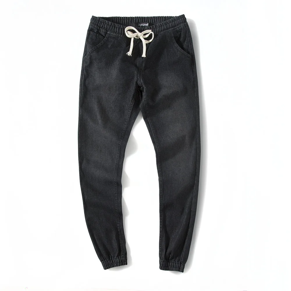 2018 New Arrival Biker Winter Of Leisure Tether Washed Speed Sell Elastic Waist Full Length Mid Medium Solid Jeans Men Hot Sale 
