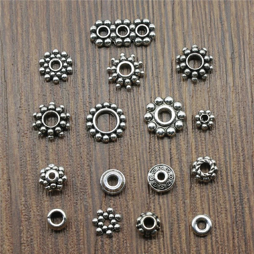 20~100pcs clip antique silver charms pendants DIY beads accessories 19*7mm