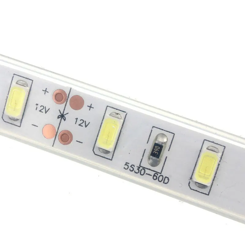 Водонепроницаемый IP65 1 м 5630 SMD 60 Светодиодный Силиконовая полоска светильник