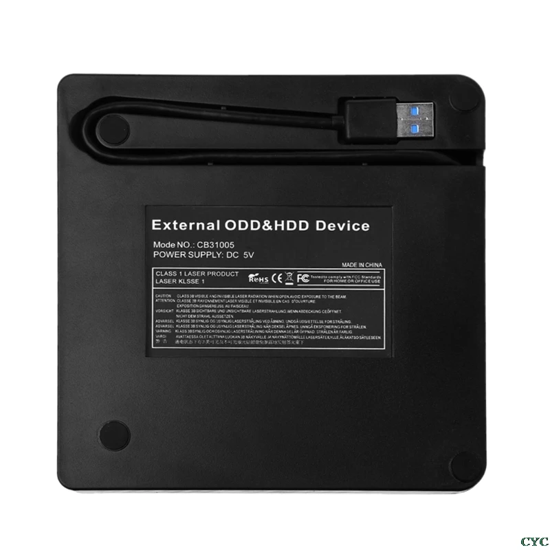 Ультратонкий USB 3,0 внешний CD DVD-RW-накопитель Rom Rewriter Burner Writer 5 Гбит/с передача даты 14,8x14,2x1,8 см для ноутбуков настольных компьютеров