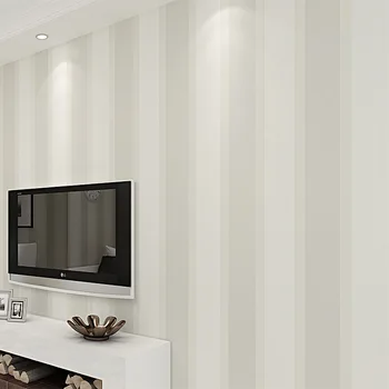 

New Creamy-white 3d Stripe Wallpaper for Walls Living Room TV Background 3d Stripe wall paper papel de parede wall coverings