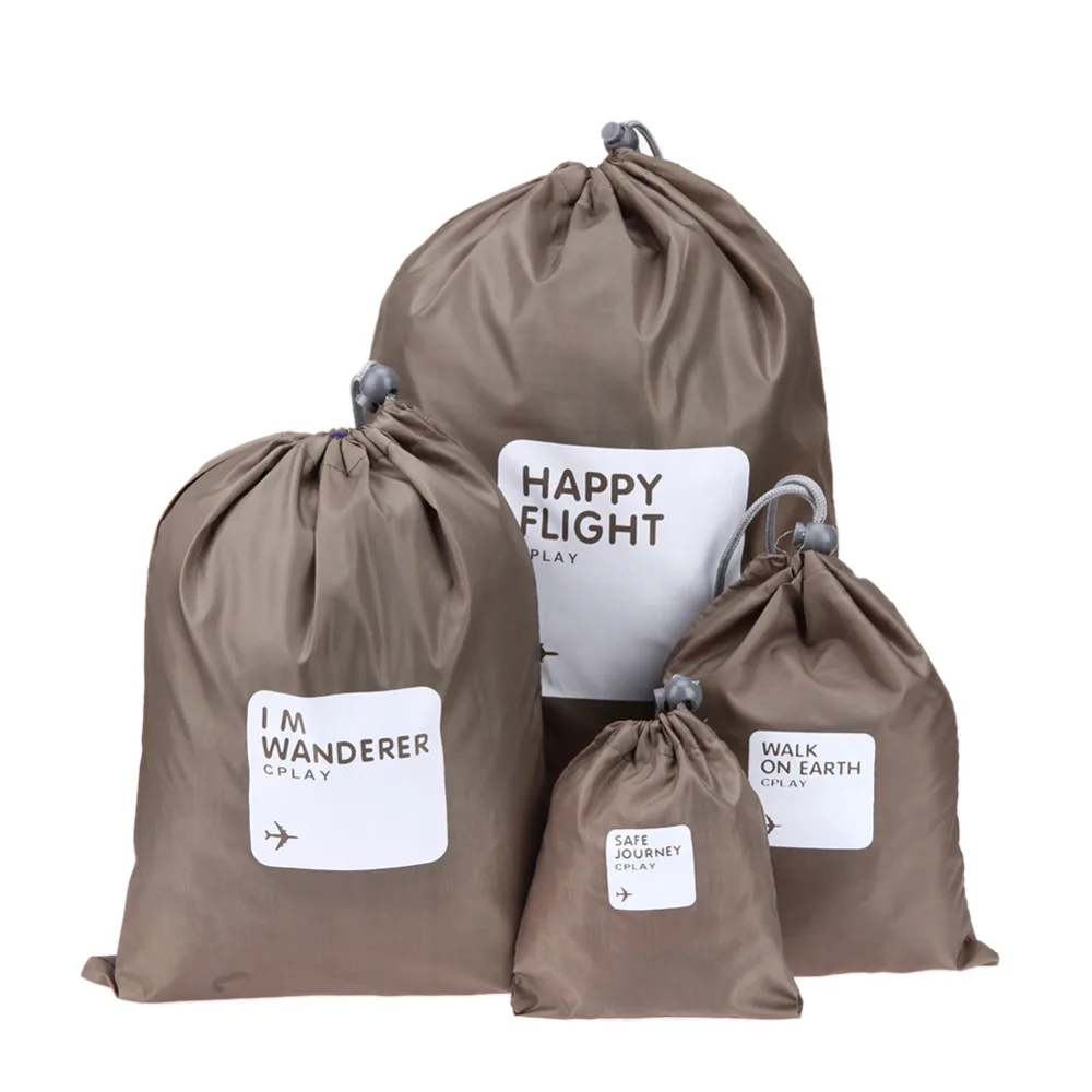 4pcs/set Receive Travel Shoe Laundry Bag Household Waterproof Pouch