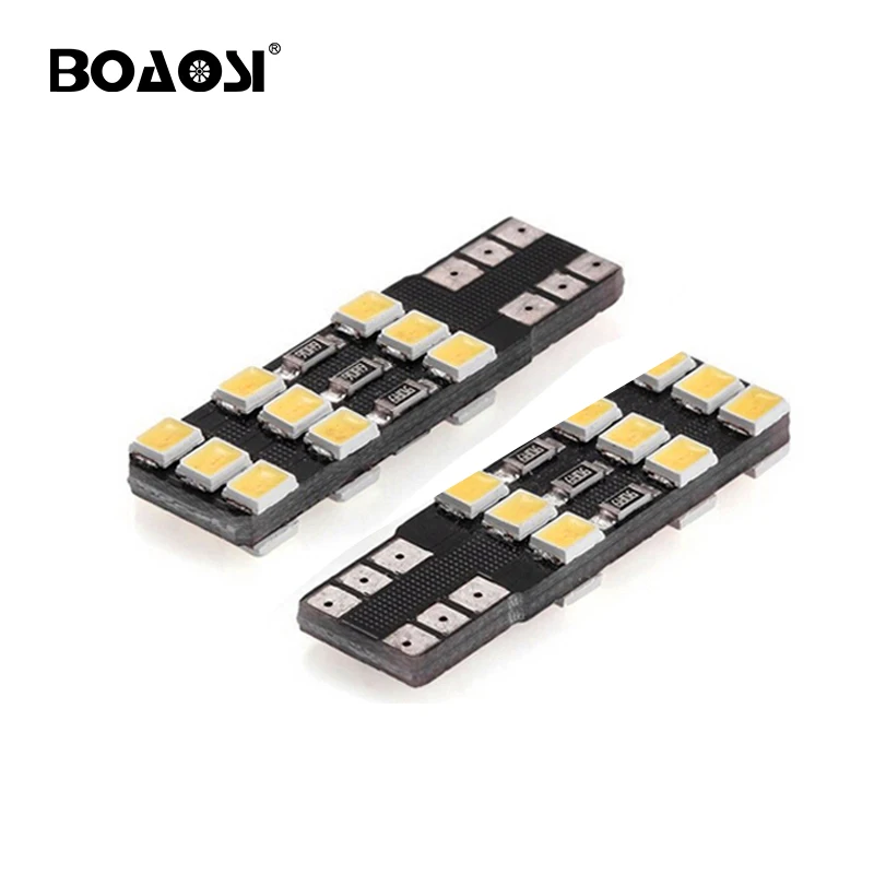 

BOAOSI 2PCS Extremely Bright 2835 Chipsets 194 168 W5W T10 New Style LED Bulbs Xenon White Led Car Light