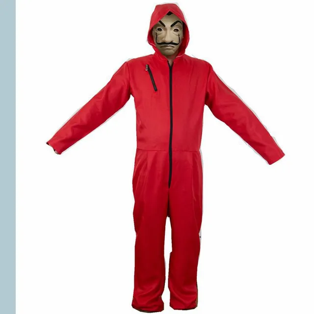 Movie La Casa De Papel Salvador Dali Costume The House of Paper Cosplay Playing Party Halloween Money Heist Costume XS-2XL -