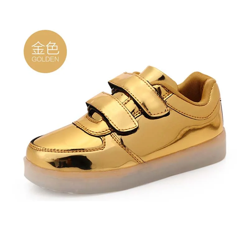 Loop de Carregamento Sapatos das Meninas dos Meninos Sapatos de Flash Kashiluo Crianças Levaram Sapatos Sneakers Crianças Gancho Usb Moda Luminosa Brilhante 18 China shoes girls Suppliers
