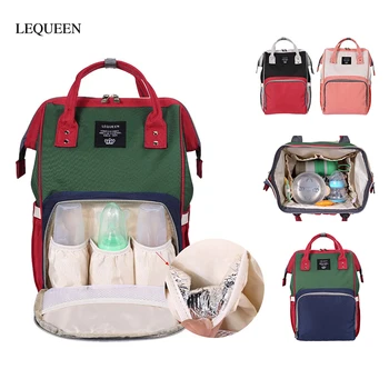 

LEQUEEN Diaper Bag 2019 Multifunction Mummy Bag Baby Care Large Capacity Travel Outdoor Backpack Handbag Baby Nappy Nursing Bag