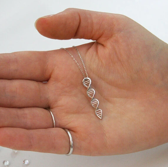 DAGNGAO fashion Science jewelry DNA pendant Necklace women Biology