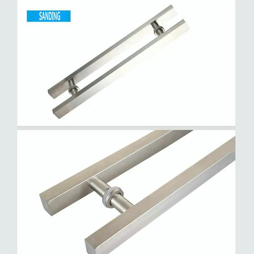 glass door handle stainless square door handle (6)