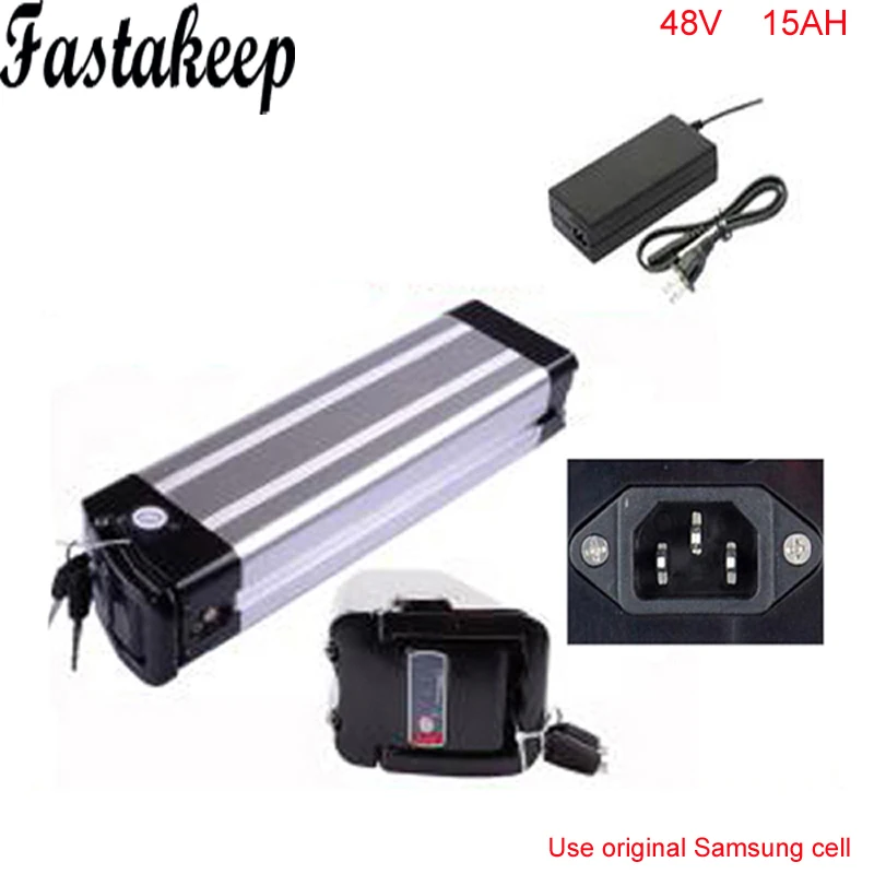 

48V 15AH 1000w electric bike battery lithium battery power battery 48V 750w bike battery Aluminum housing with BMS and Charger