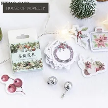 The Flower Of Christmas Decorative Stationery Stickers Scrapbooking DIY Diary Album Stick Label