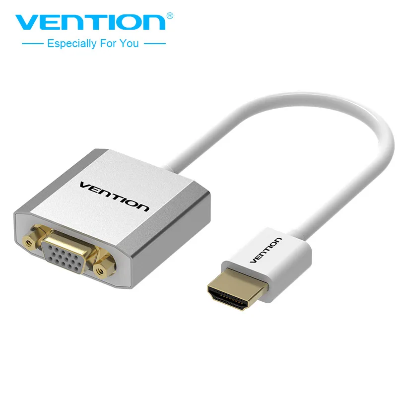 

Vention HDMI to VGA Adapter Digital To Analog Audio converter aluminum Cable For Xbox PS4 PC Laptop TV Box to Projector
