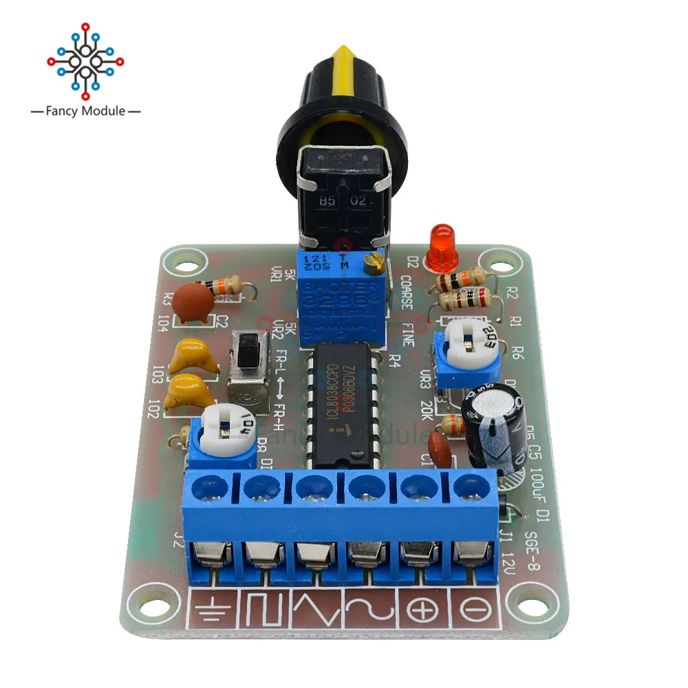 ICL8038 монолитная функция генератор сигналов модуль DIY Kit синус квадратный треугольник