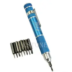 10 в 1 Карманный прецизионный отвертка набор Бит Torx Star Phillips Repair Tool Kit Бесплатная доставка