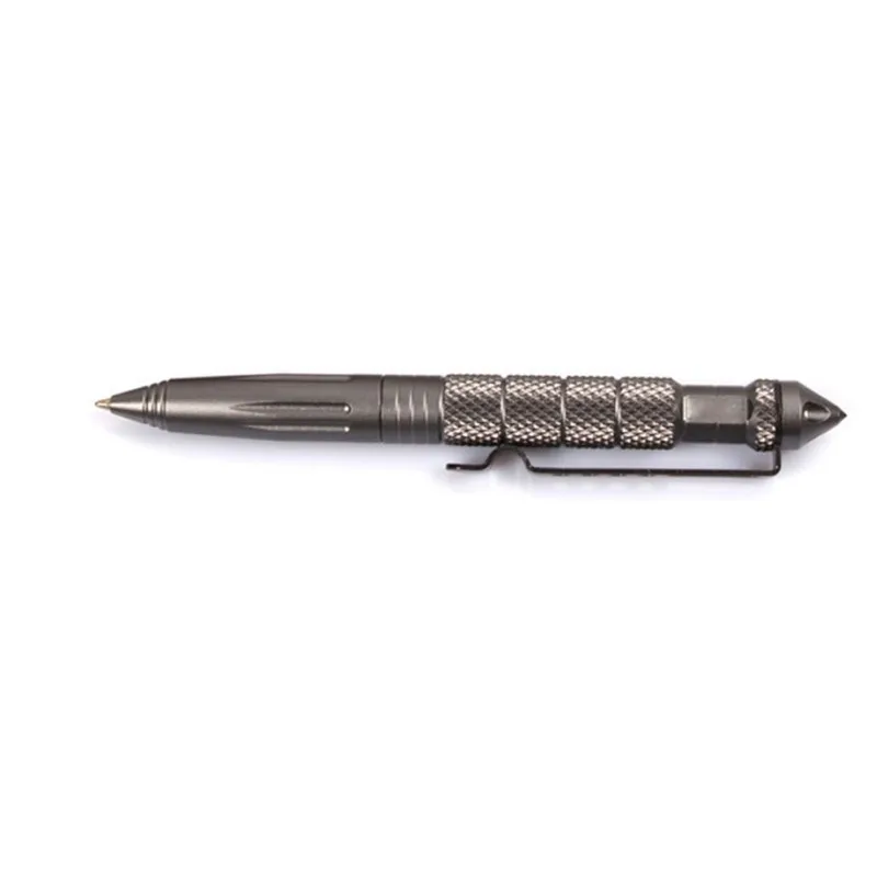 Портативная тактическая ручка для самообороны, инструмент Cooyoo, авиационный алюминиевый Противоскользящий инструмент для путешествий, кемпинга, пеших прогулок - Цвет: Gray