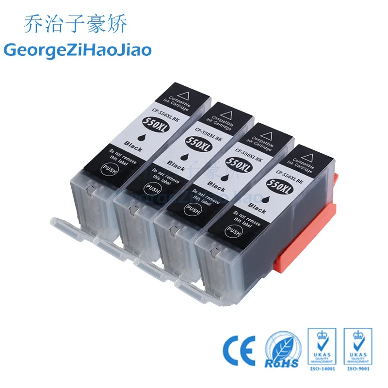 

4BK 550XL Compatible Ink Cartridges for Canon MG6350 MG7150 IP8750 Ip7250 printer PGI-550 PGI550