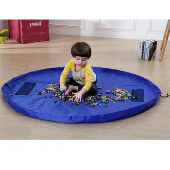 

Waterproof nylon storage bag Large Toy storage organizer Le go mat Play mat Kid children toddler toys Sundries storage bags