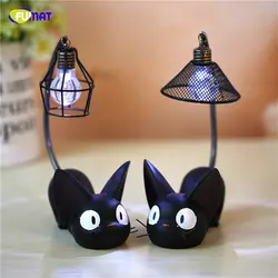 FUNAT JiJi Cat ночные огни для ребенка Кот Лежал ночные светильники светодиодные украшение дома смолы кошка подарок для детей на день рождения