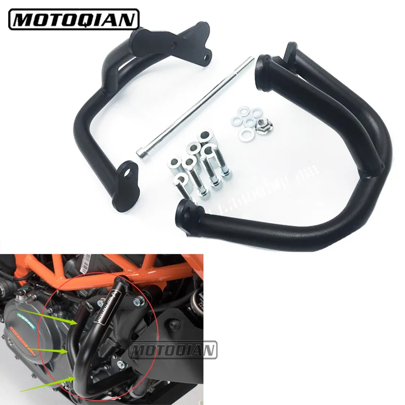 

Motorcycle Crash Bar Frame Engine Protection Guard Bumper For KTM Duke 390 2013 2014 2015 2016 Motorcycle Black Bumpers