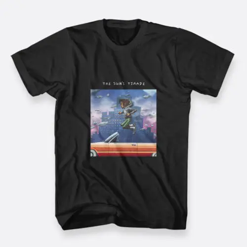 Исаия Рашад солнца тираду хлопковые футболки Sz S-3XL черный 3D футболка Для мужчин