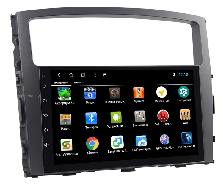 Discount 9 inch Android 8.1 Octa 8 Core 2G RAM 32G ROM Car DVD Player for Mitsubishi Pajero V97 2007-2015 Radio GPS Navigation BT WIFI 2