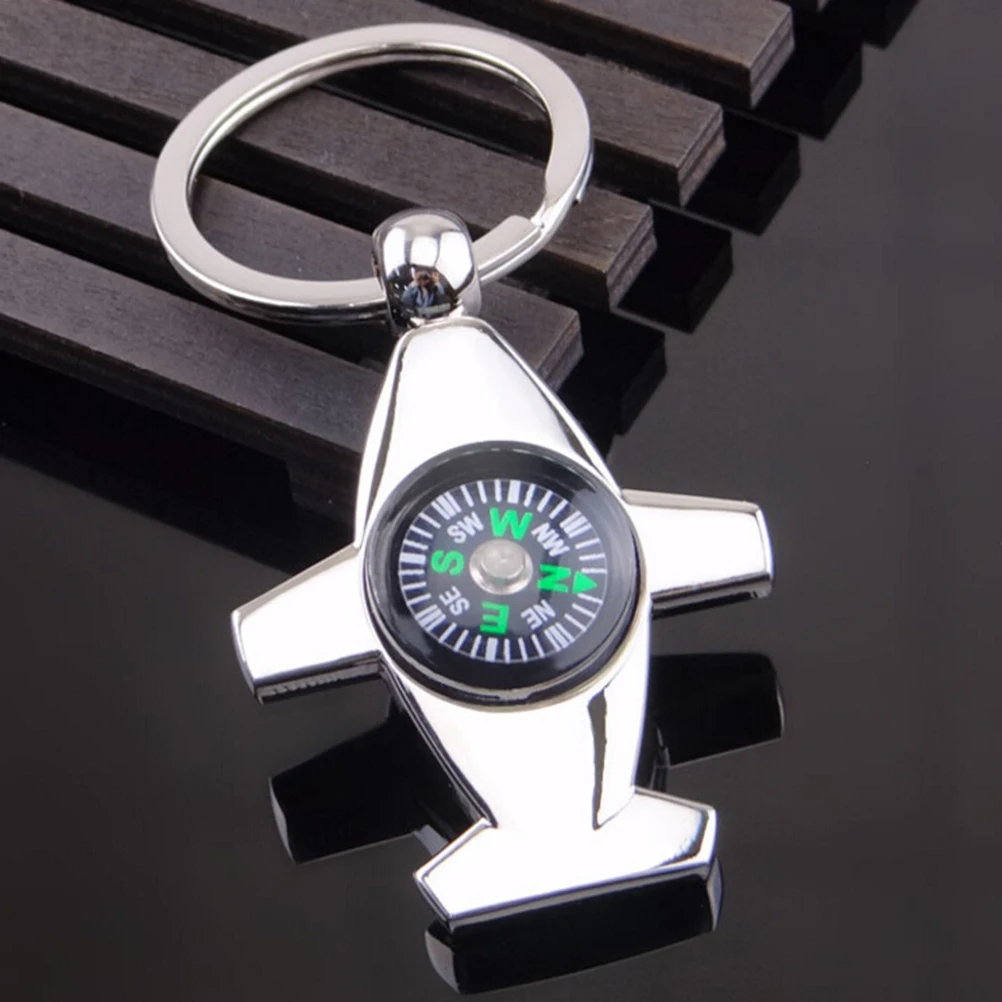 Creative Compass Metal Car Keyring Keyfob Gift Metal Keychains Jewelry Key Holder Creative Souvenir