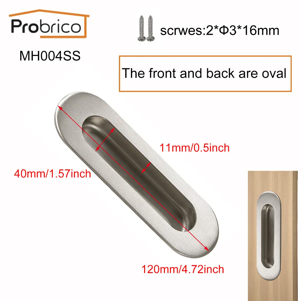 Мебель probrico скрытые ручки утопленный ручки для выдвижных ящиков шкаф сайдинг дверь Потяните встраивание кухня ручка 1 шт