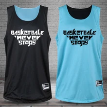 Men Reversible Basketball Set Custom Boy Double Suit Jersey Wear Basketball Clothing BreathableTraining Game Shorts Quick