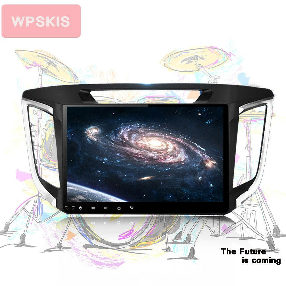 10 1 дюймовый android 0 автомобильный dvd gps плеер для HYUNDAI IX25 CRETA навигатор raido Видео