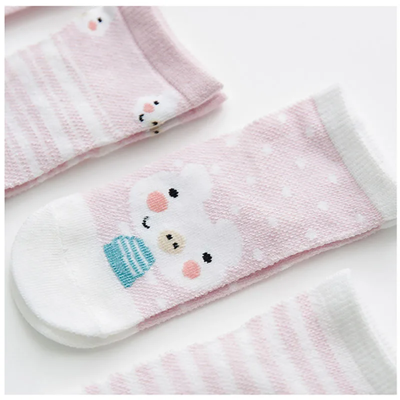 5 Pairs/lot Baby Socks Summer Mesh Breathable Cotton Infant Socks Children Kids Boys Girls Short Sock 0-3 Years