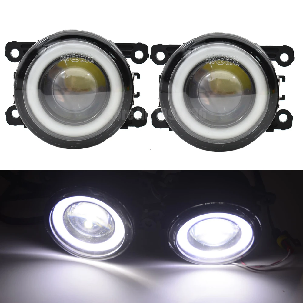 

2 Pieces Car Accessories LED Lamp Fog Light + Angel Eye DRL 12V For Ford Ranger 2005-2015 For Ford Explorer 2011 2012 2013 2014