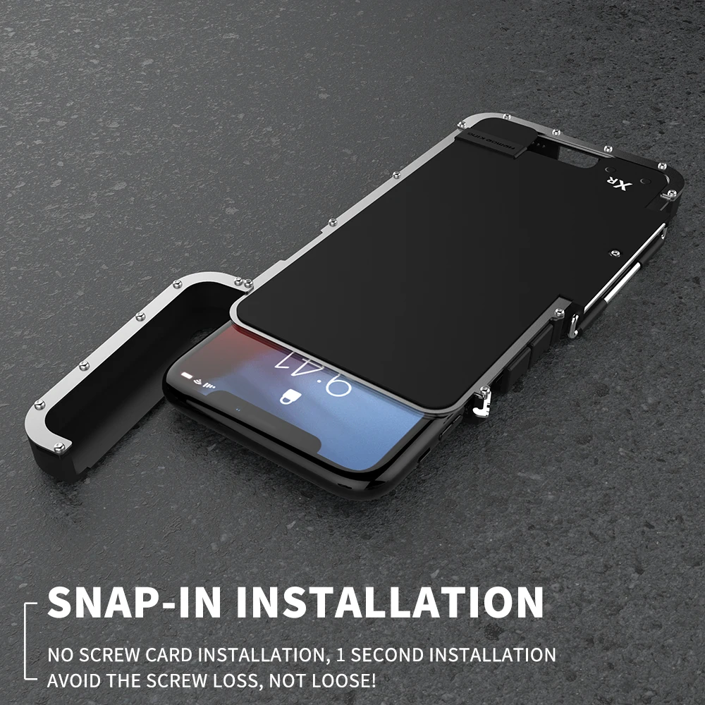 R-JUST роскошный Железный человек противоударный чехол для IPhone XS Max Xr 8 7 6 6s плюс флип Алюминий металла 360 Защитный бронированный чехол для телефона