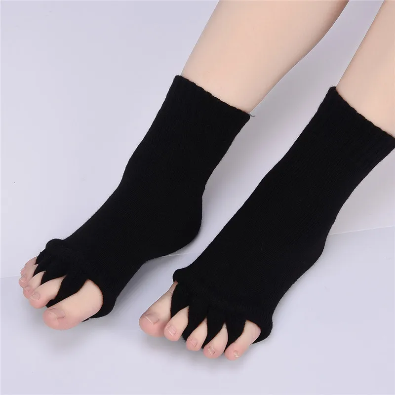 

1Pair Five Toe Socks Orthotics Separators For Toes Bunion Corrector Posture Correction Feet Care Straightener Separator Finger